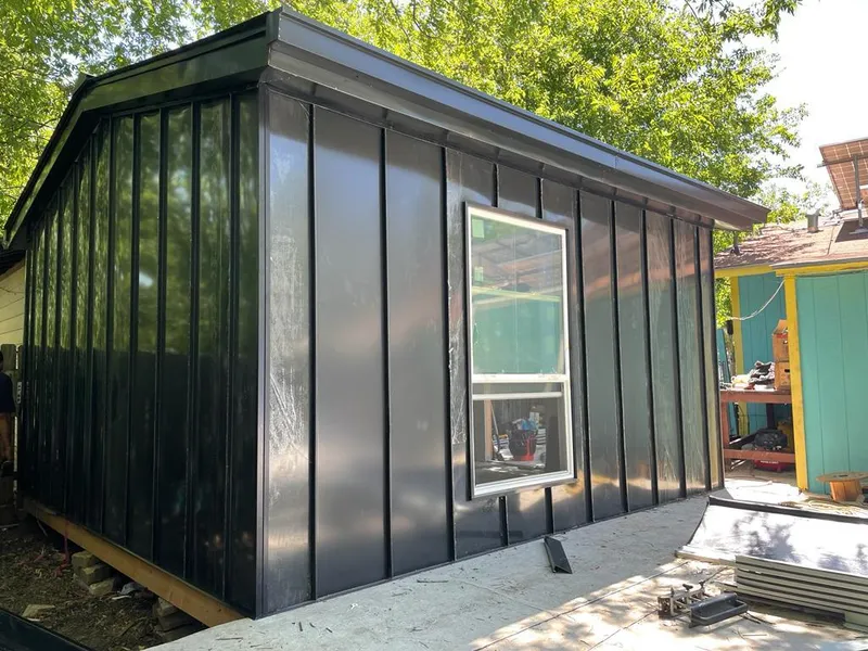 Black standing seam metal wall panels for Metal Roof Installation in North Hanover