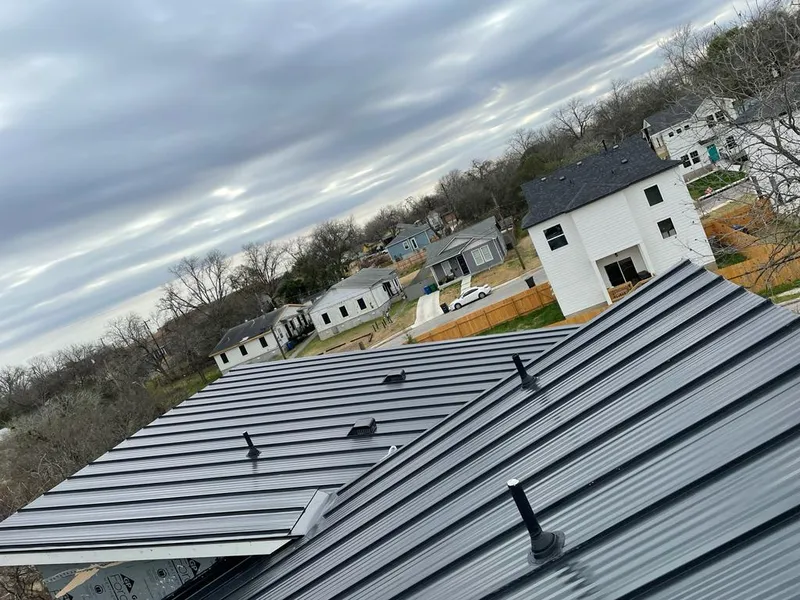Standing seam metal roof panels with vents for Skylight Repair in North Hanover